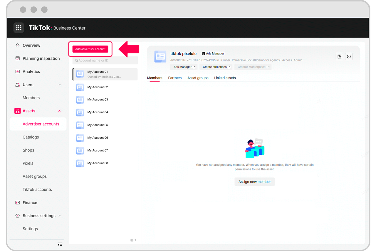 Create Ad Account