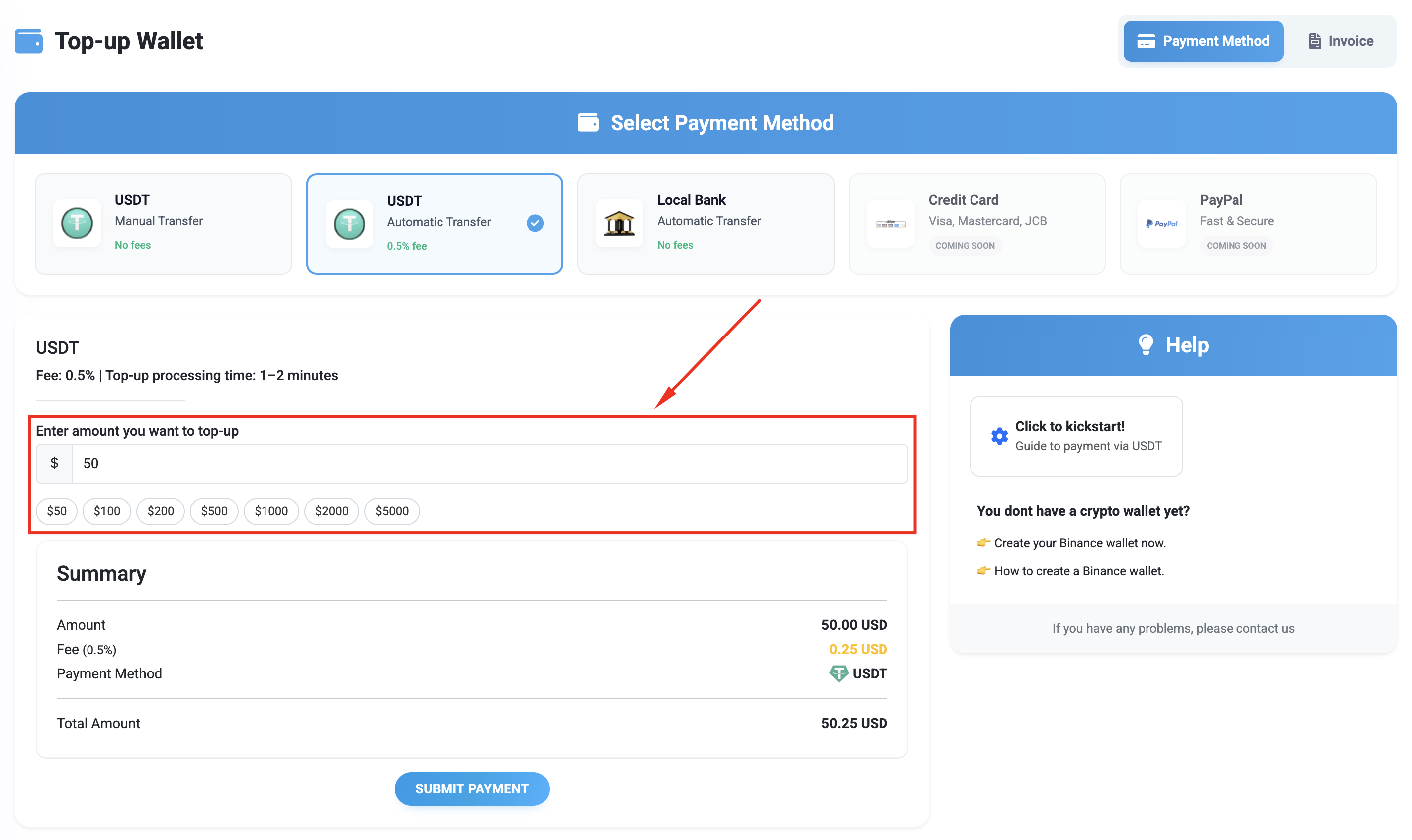 USDT Auto