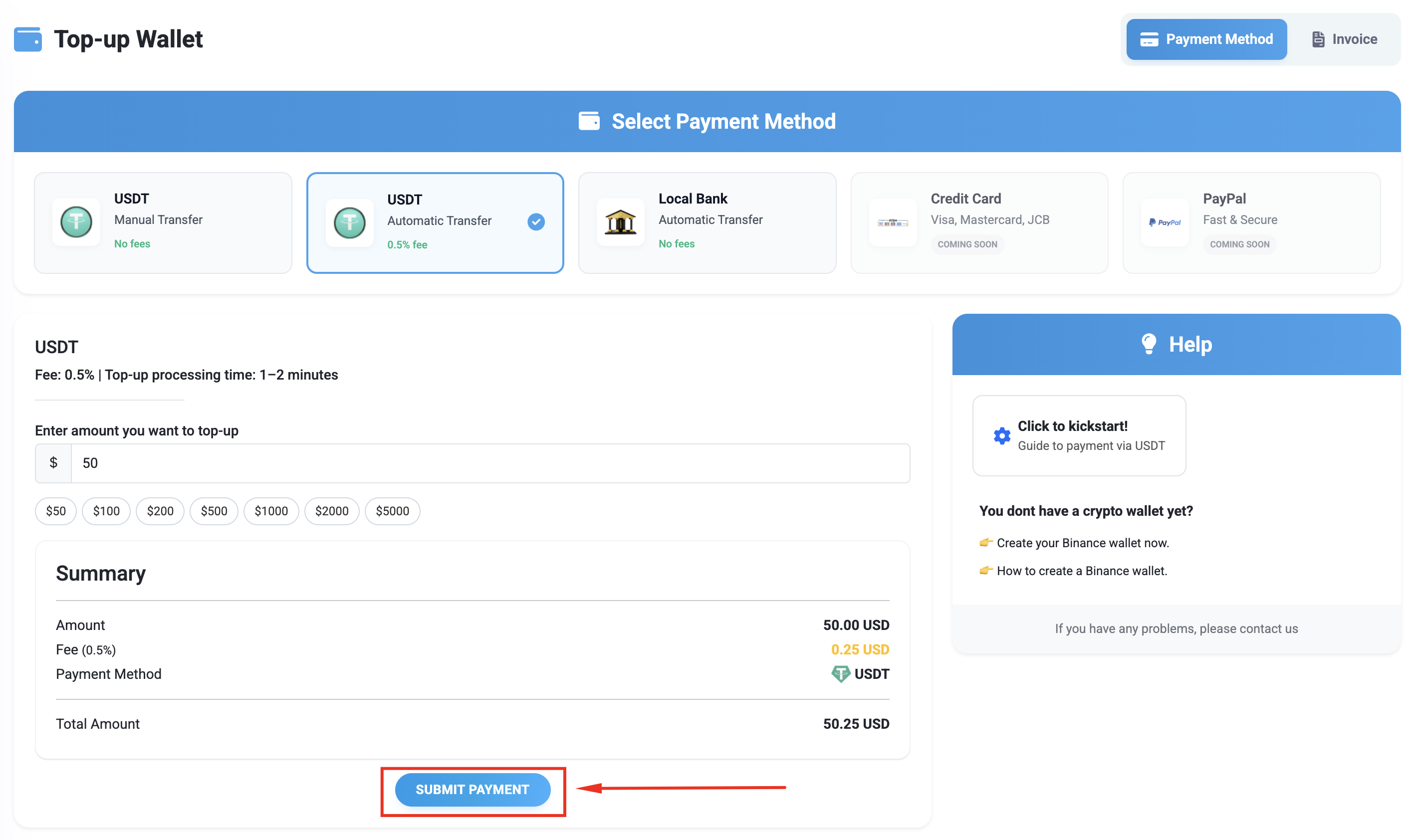 USDT Auto