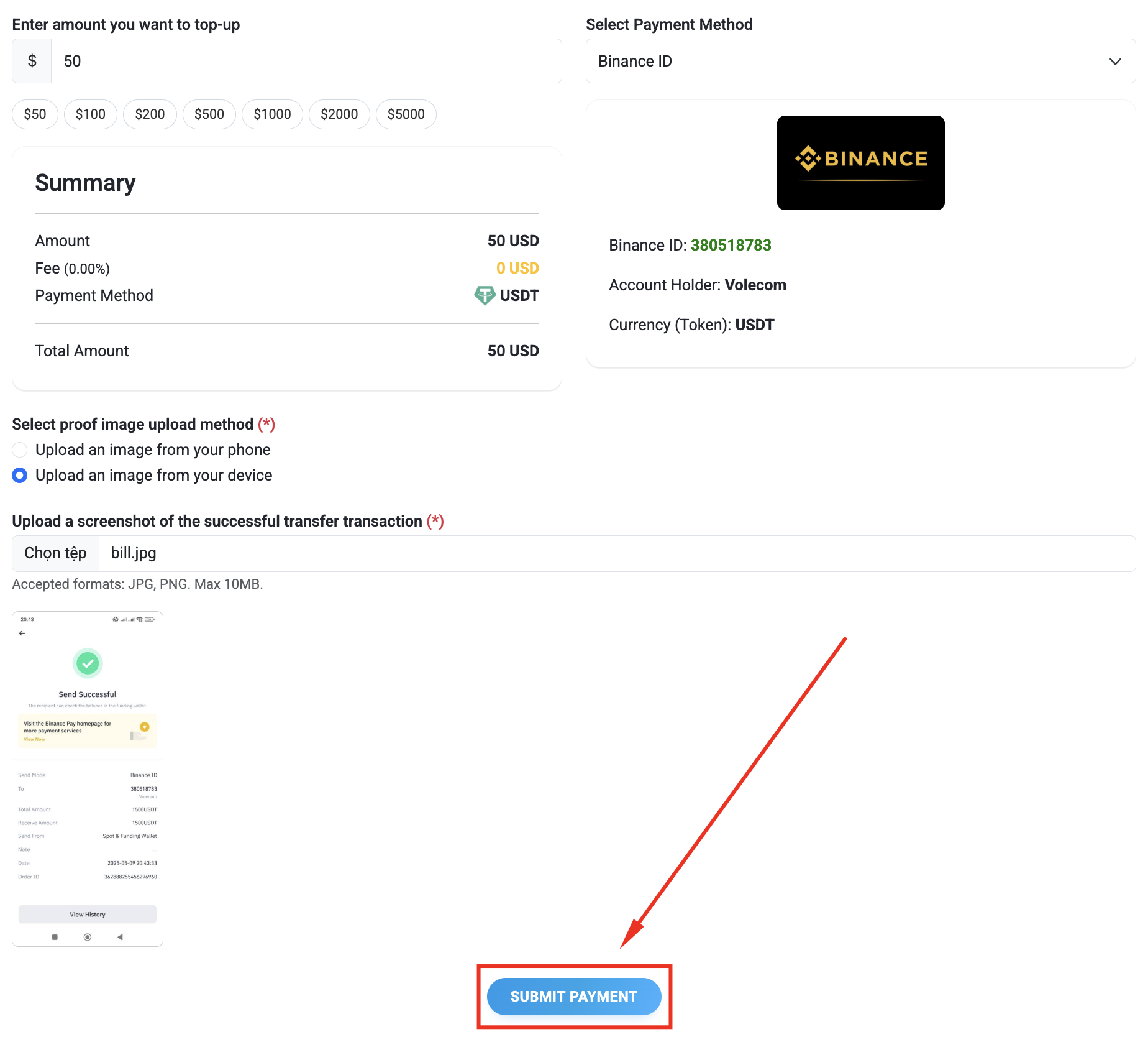 USDT Manual